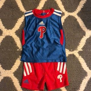 3 to 6 month Adidas Philadelphia Phillies Outfit